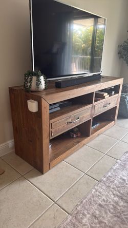 Rustic Farmhouse TV Stand / Entertainment Center with Storage