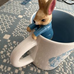 Extra Large Peter Rabbit Mug With Peter Rabbit Inside 