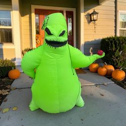 55” Gemmy Oogie Boogie Airblown Inflatable Halloween Light Up Nightmare Before Yard Decor