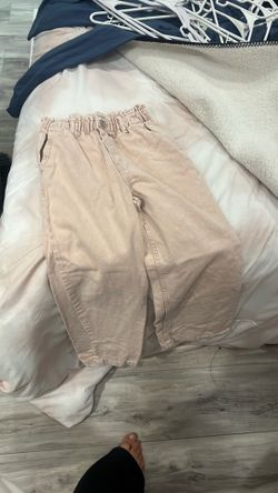 7-8 Wide leg pink pants