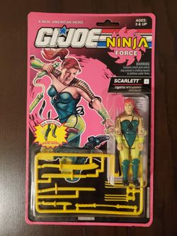 New GI Joe Ninja Force SCARLETT Action Figure SEALED 1992 Hasbro ARAH Vintage