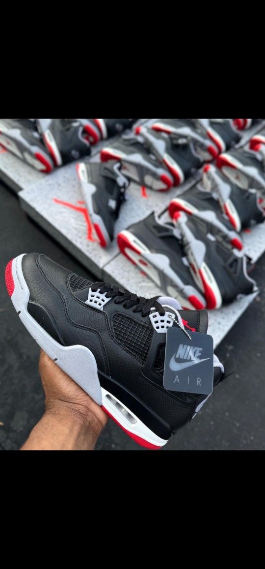 Jordan Retro 4 Bred Reimagined  Size ALL GS, (9, 9.5 10, $325)  (10.5 11, 11.5, 12, 13 $345)