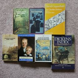 6 Charles Dickens novels & The Dickens Index