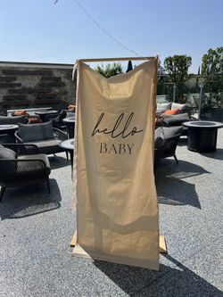 Baby Shower Banner And Stand