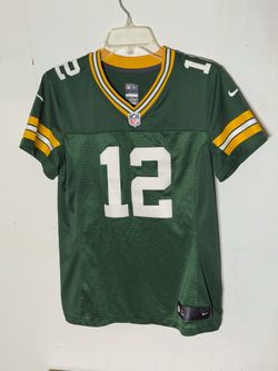 Nike Aaron Rodgers #12 Green Bay Packers On Field Jersey Green Women’s Size Medium
