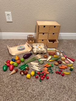 Large Lot of Vintage HABA Wood Food & Storage Drawers
