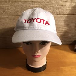 Port & Co. Toyota West Virginia white and red adjustable hat. One size fits most