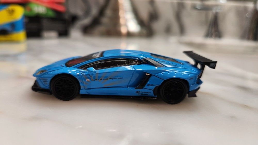 Mini GT LBWK Lamborghini Aventador - Light Blue for Sale in