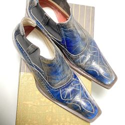 Jo Ghost Blue Multi-Texture Print