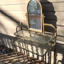 Vintage Brass Vanity 