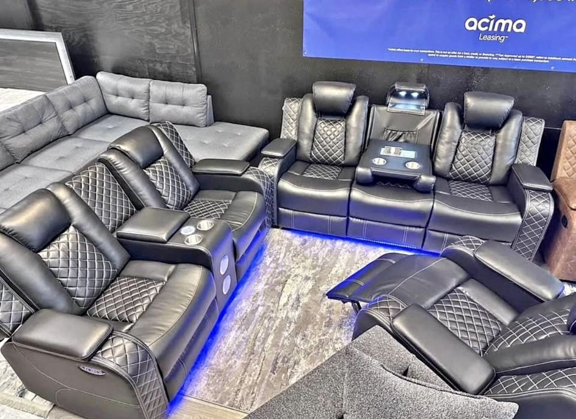 Recliners, LED Lights , Sofa Chairs , Loveseats, Sectionals