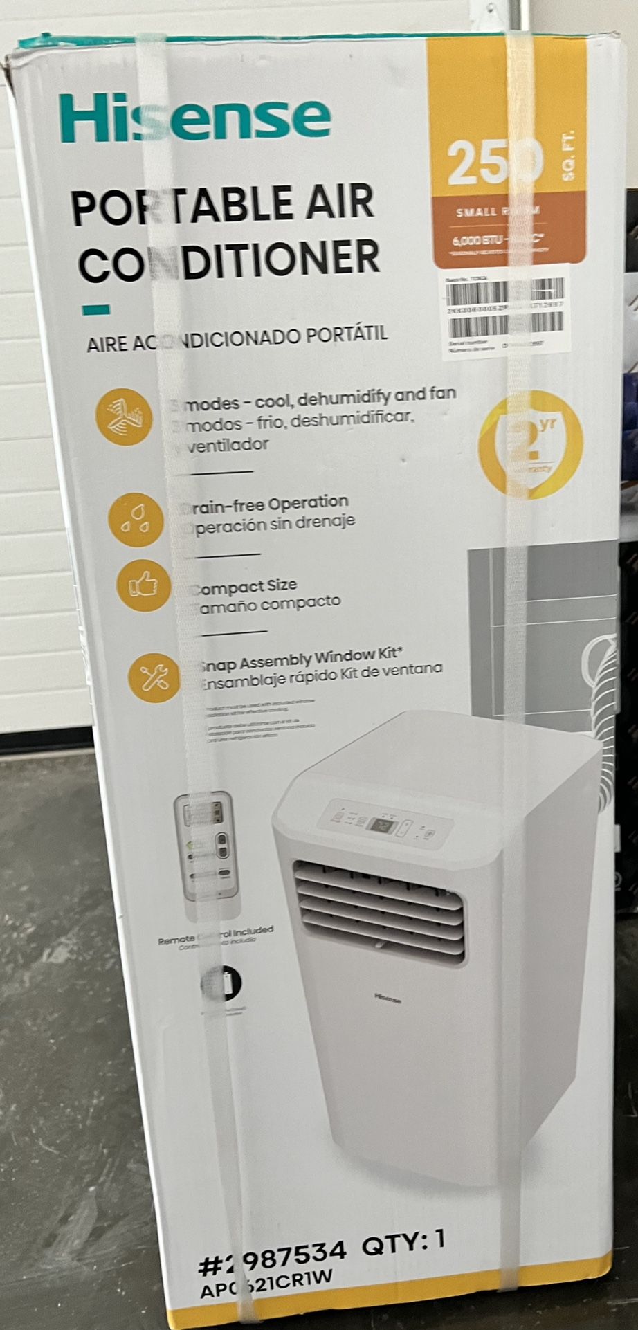 Hiesen Portable Air Conditioning / 6000 BTU