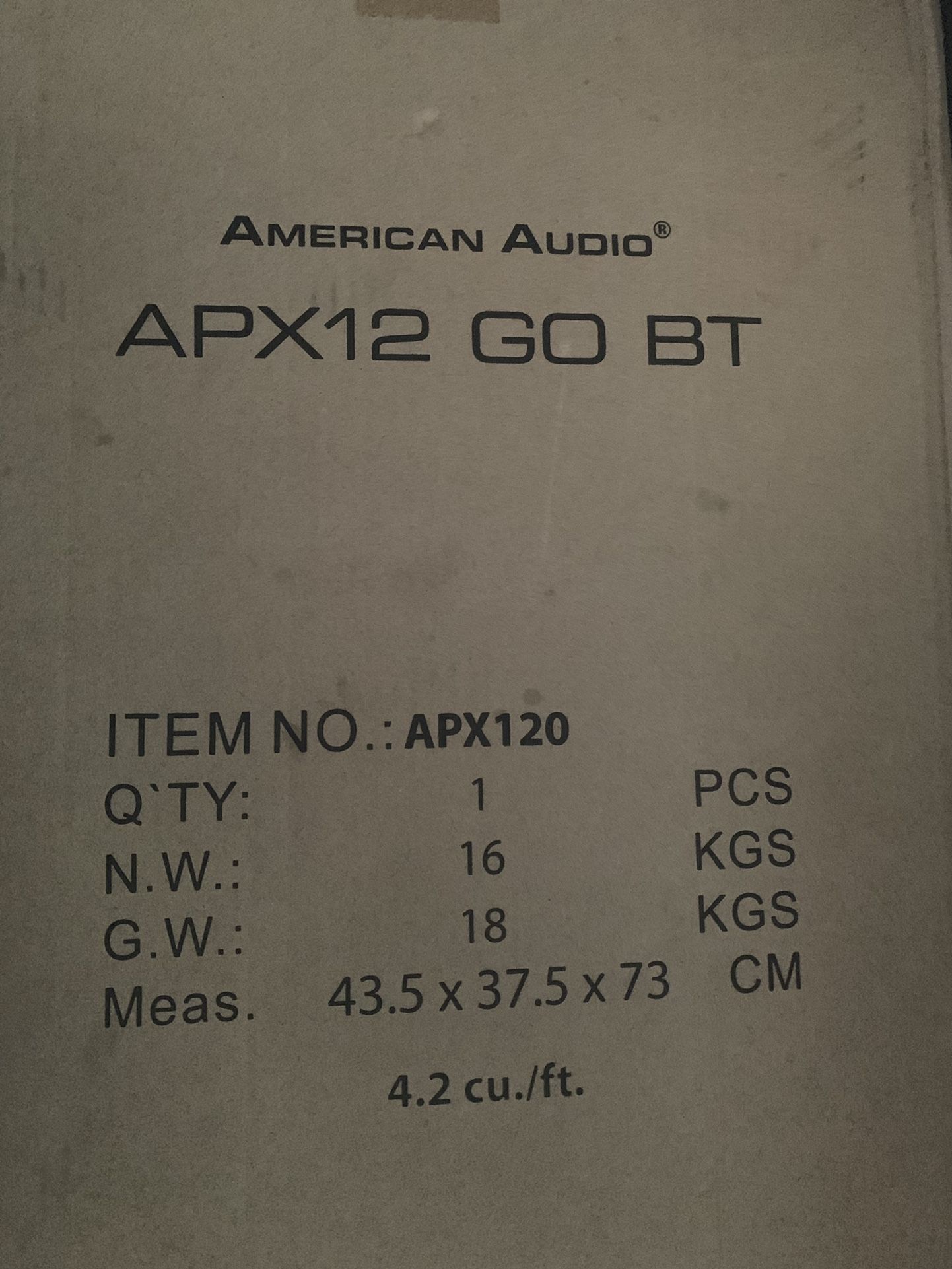 Bosina Speaker APX12 Go BT American Audio