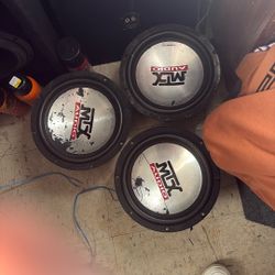 MTX 10 Inch Subs Works Really Good Hits Hard 