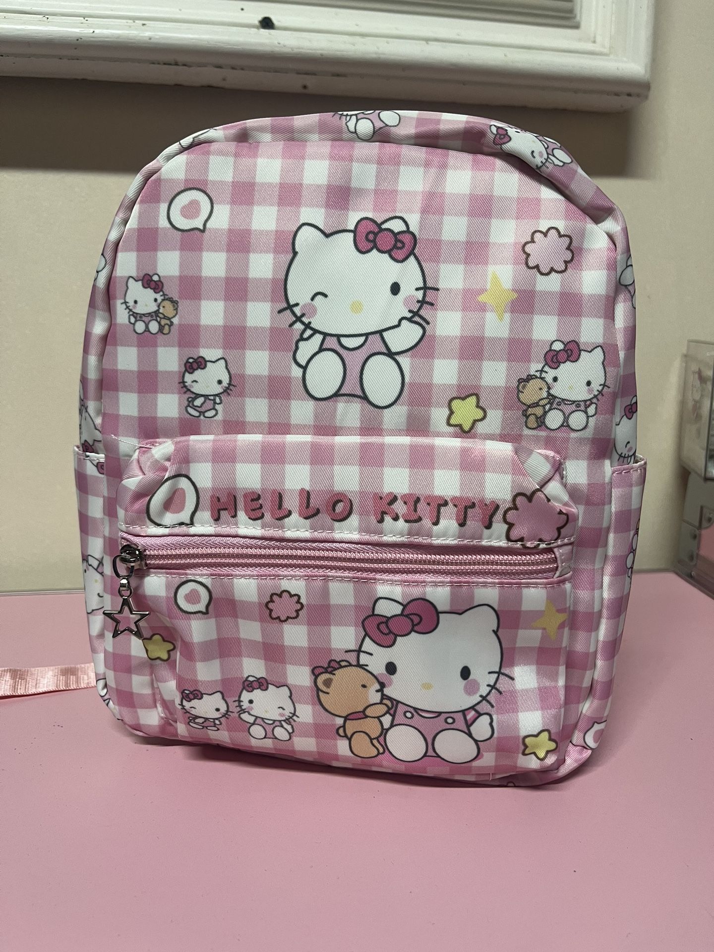 Hello Kitty Backpack - Pink Hello Kitty School  Backpack 