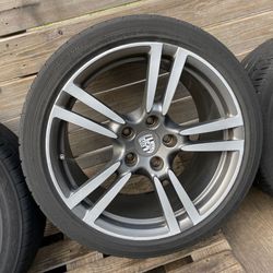 2010 - 2016 PORSCHE PANAMERA  STAGGERED 9.5 11 x 20" WHEELS RIM + TIRES SET OEM - QOI0A1 Auto Parts
