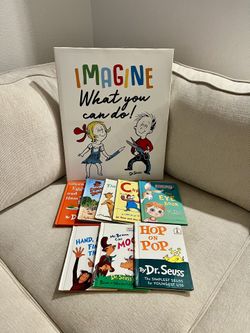 Dr Seuss books and Wall Decor