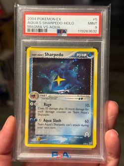 Pokemon PSA 9 Team Aqua's Sharpedo TMTA Ex Era