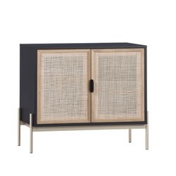 West Elm Lofted Rattan & Wood Buffet