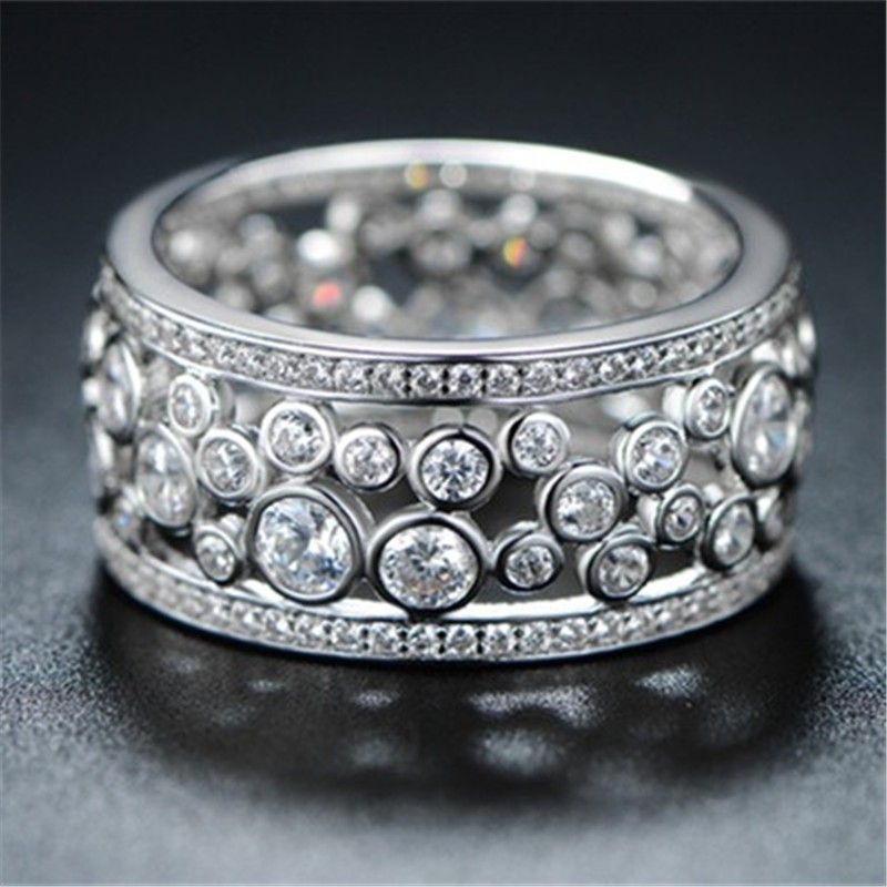 "Double Layer Silver Hollow Fashion Rings for Women, PD399
 
  .