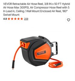 Vevor retractable air hose reel
