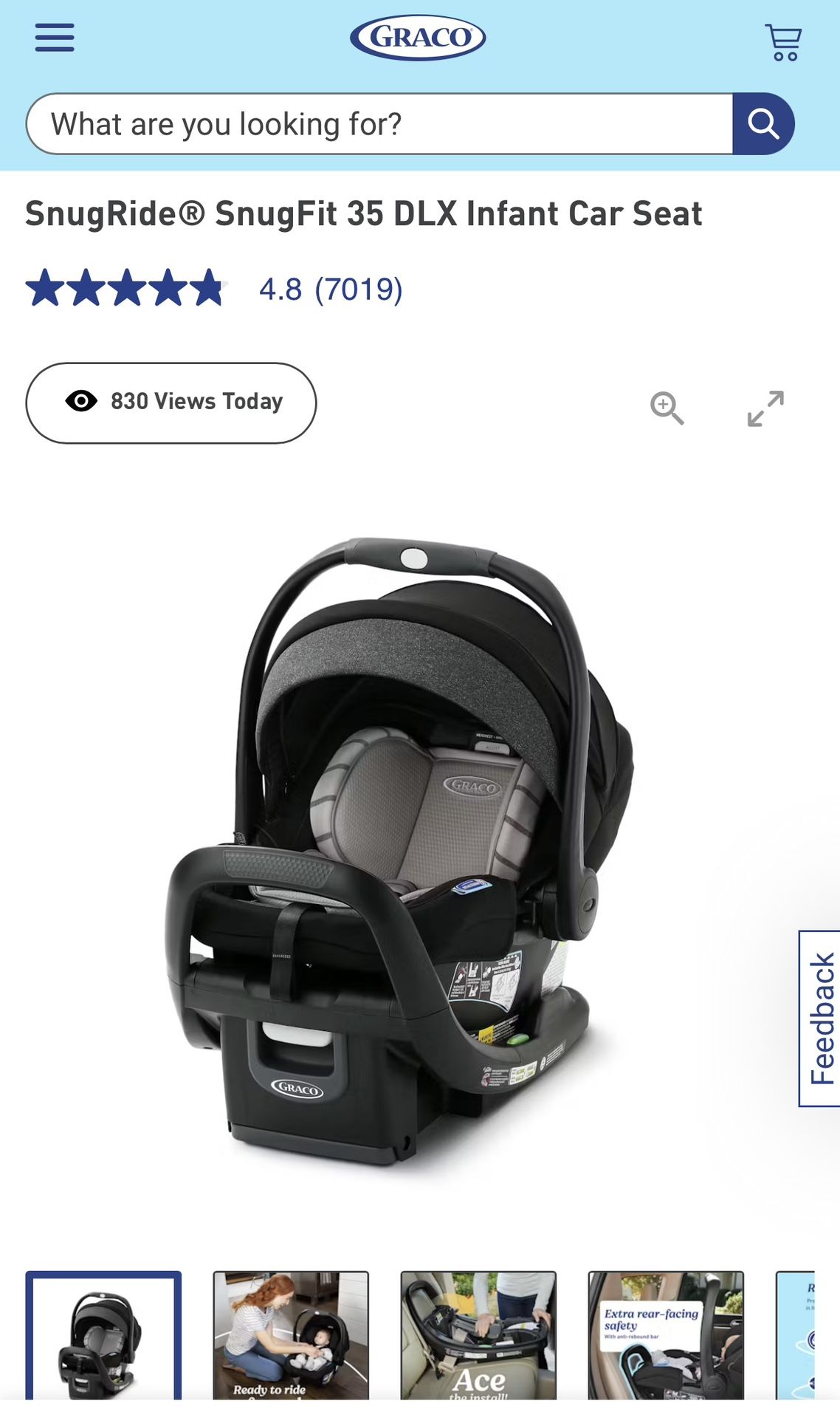 Graco Snugride Snugfit 35 DLX Infant Car Seat