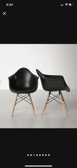 2 Solid Back, Arm Chairs (Price for 2 is $50)