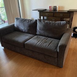 Queen Gray Sleeper Sofa $300