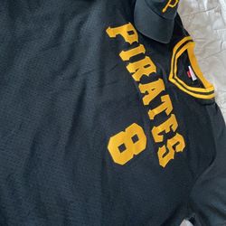 Pirates Mitchell and Ness Cooperstown collection authentic throwback jersey with a bonus free hat 🧢 