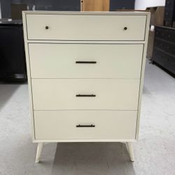 White Najarian 4 Drawer Dresser / Chest 