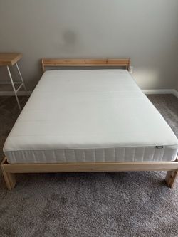 IKEA Bed Frame with Mattress (Full)