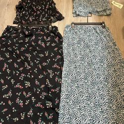Women's Ruffle Cami and Maxi Skirt Set, $12 each