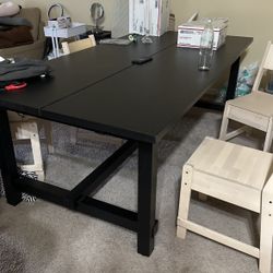 free black dining table