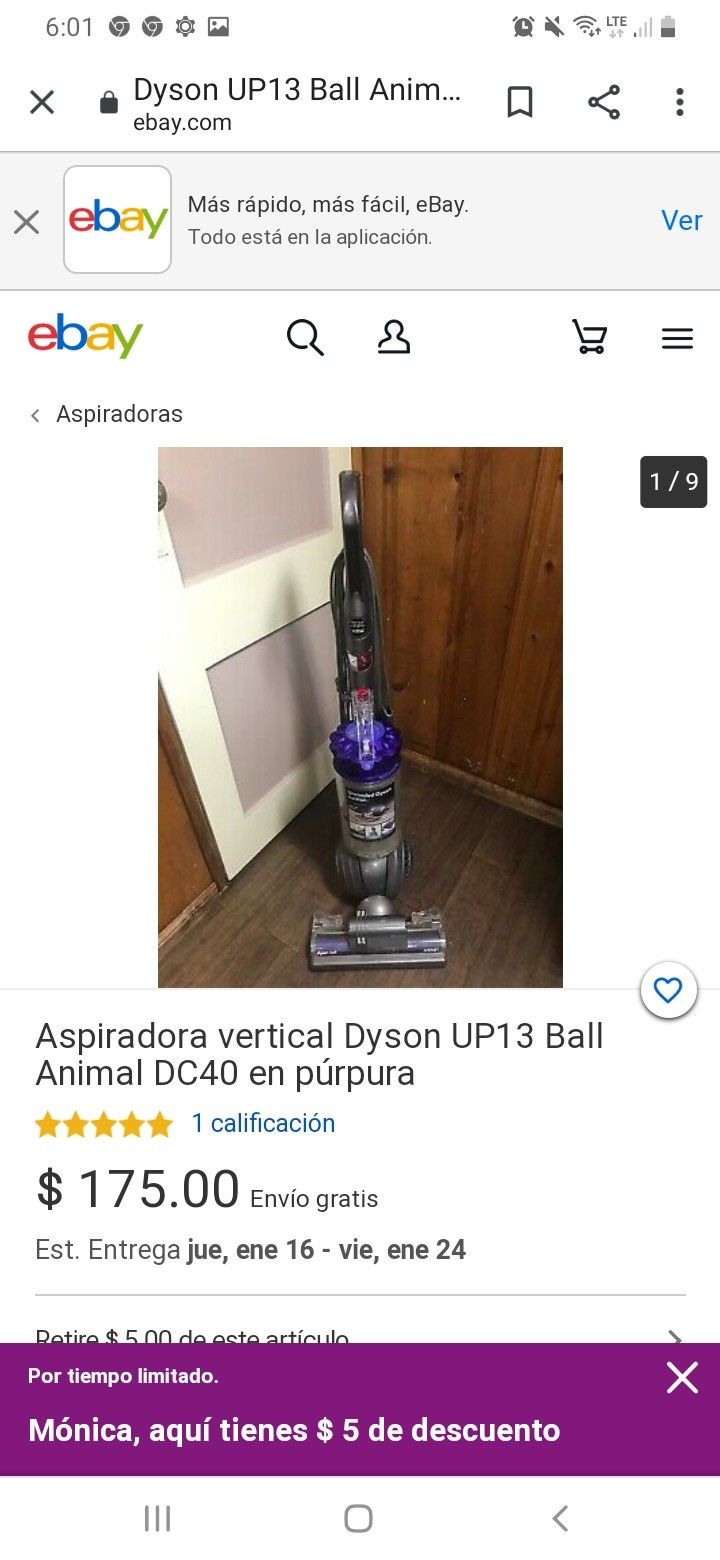 Vacumm dyson dc 40