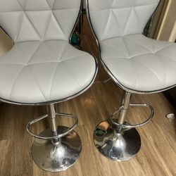 2 Grey Bar Chairs