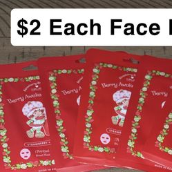 Strawberry Shortcake Face Masks $10 For All