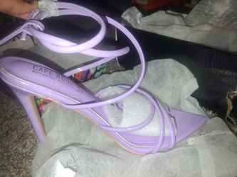 Cape Robbin Purple Strappy Pointed Toe Heels Size 7.5