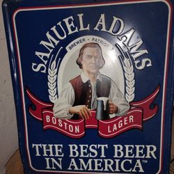 Vintage Samuel Adams Beer Sign