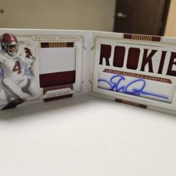 Jalen Milroe National Treasures RPA /10