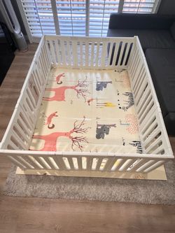 12 Panels  Baby Playpen / Storage Rack + Reversible Play Mat