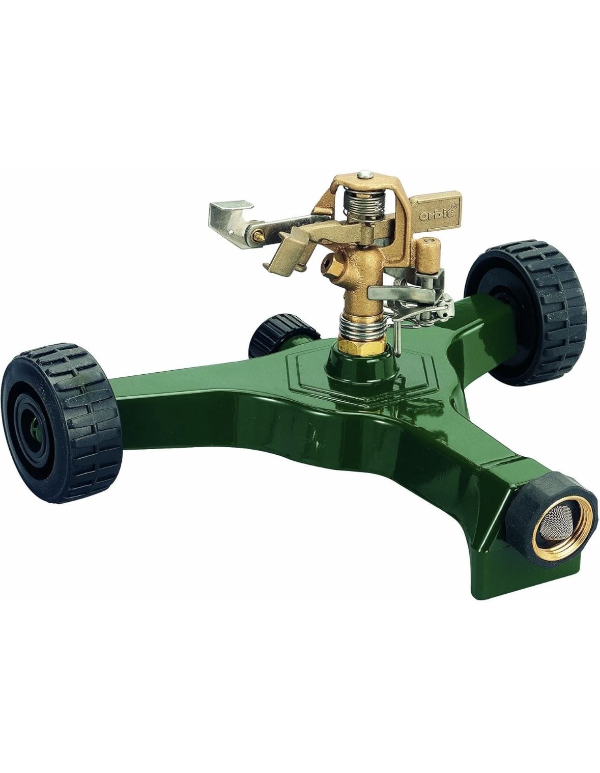 Orbit 56186N Lawn and Garden 1/2-Inch Brass Impact Sprinkler with Metal Base