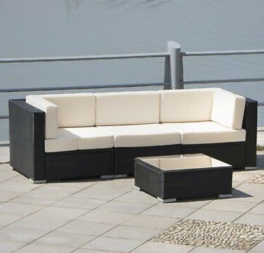 Outdoor Patio Furniture Couch Rattan Wicker Sectional Sofa Cushioned Set (BRAND NEW)