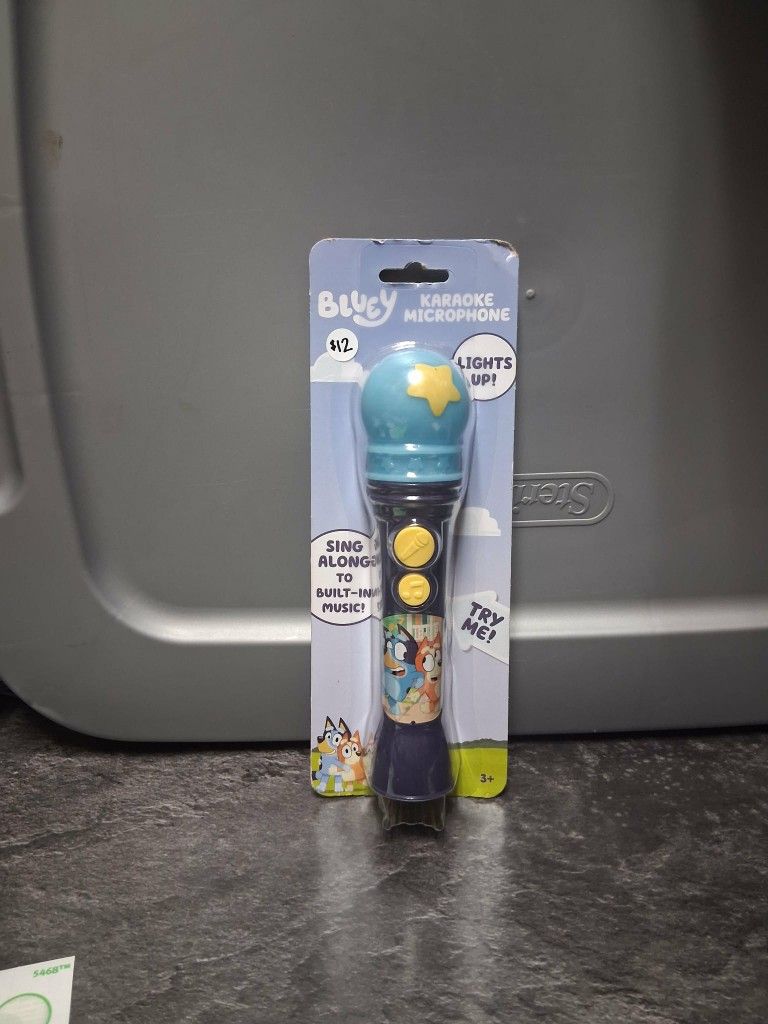 BLUEY KARAOKE MICROPHONE 🎤 WITH LIGHTS 