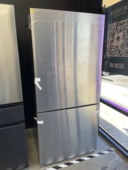 Mora Stainless Steel Bottom Freezer Refrigerator