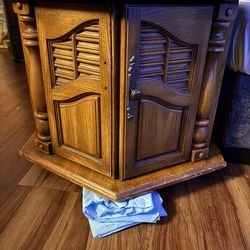 Hexagon Accent Table With Storage