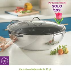 CACEROLA DE 15 QT ANTIADHERENTE DE PRINCESS HOUSE 🌼🌼🌼