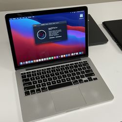 Apple 13” 2013 MacBook Pro Retina 2.4ghz Core i5 16gb RAM 256gb Flash Storage macOS Big Sur Dual Thunderbolts Webcam Wifi Bluetooth