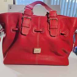 Dooney & Bourke Red Bag Purse Satchel Authentic