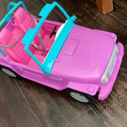 Barbie Off-Road Vehicle Purple with Pink Seats and Rolling Wheels
