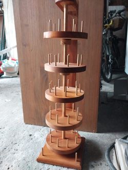 Wood Sewing Thread Spool Holder
